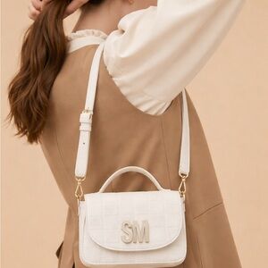 Steve Madden Cream Crossbody Bag